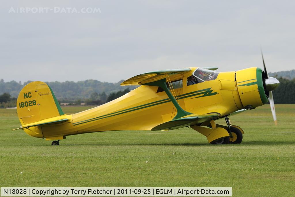 N18028, 1937 Beech D17S Staggerwing C/N 147, Beech D17S, c/n: 147 at White Waltham