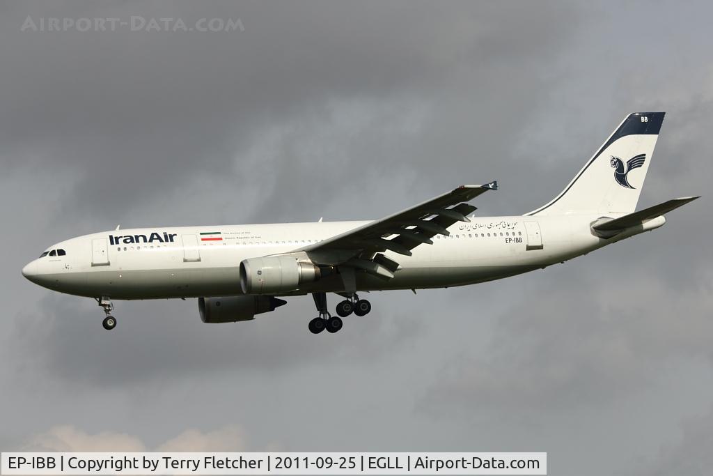 EP-IBB, 1994 Airbus A300B4-605R C/N 727, Iran Air 1994 Airbus A300-605R, c/n: 727 at Heathrow