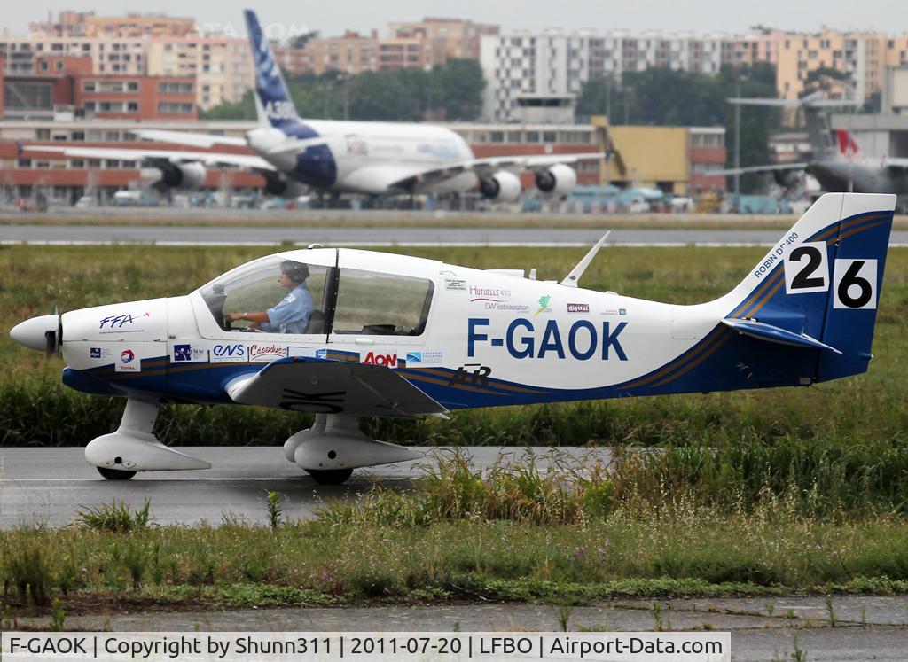 F-GAOK, Robin DR-400-108  Dauphin 2+2 C/N 1218, Participant of the French Young Pilot Tour 2011