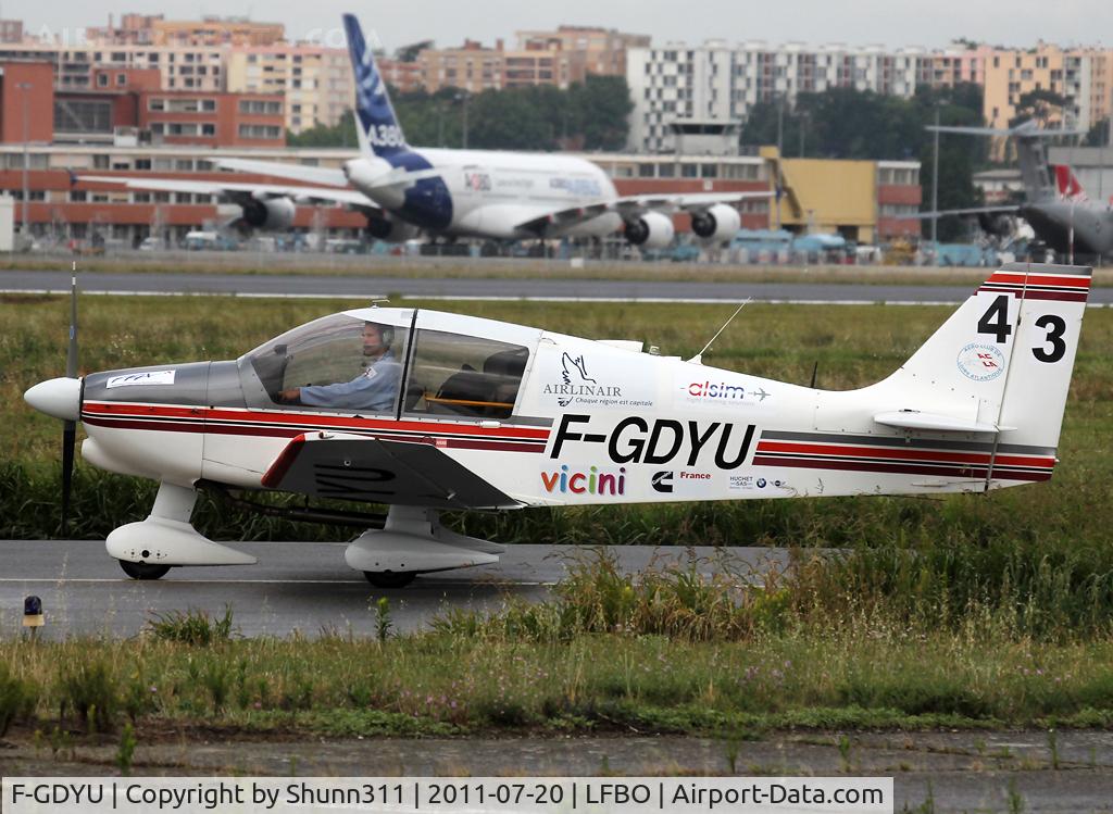 F-GDYU, Robin DR-400-120 C/N 1654, Participant of the French Young Pilot Tour 2011