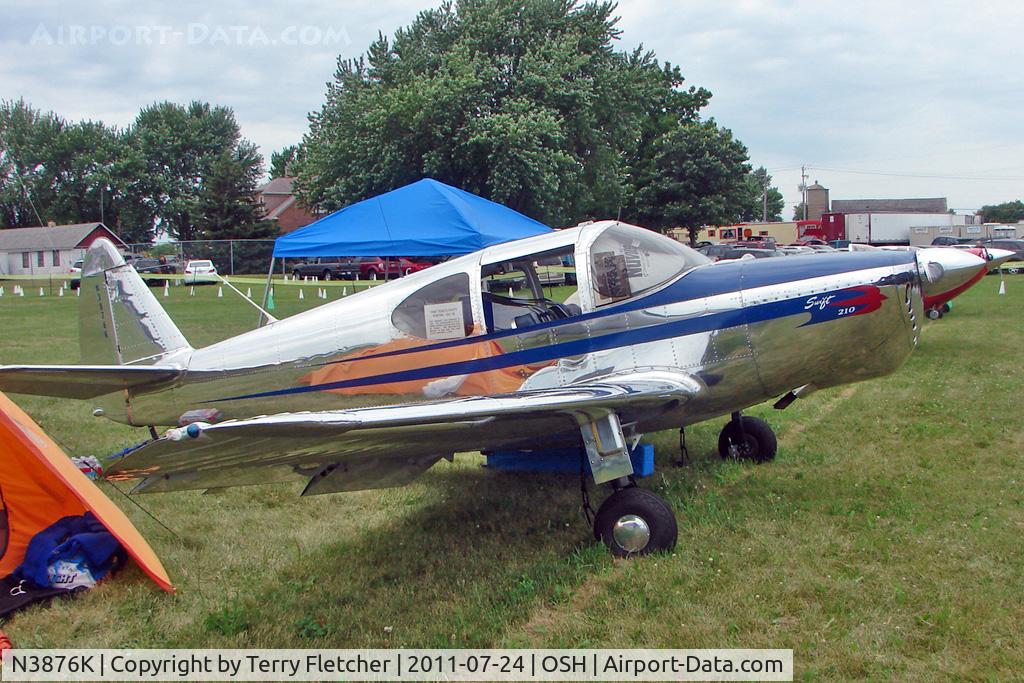 N3876K, 1948 Temco GC-1B Swift C/N 3576, At 2011 Oshkosh
