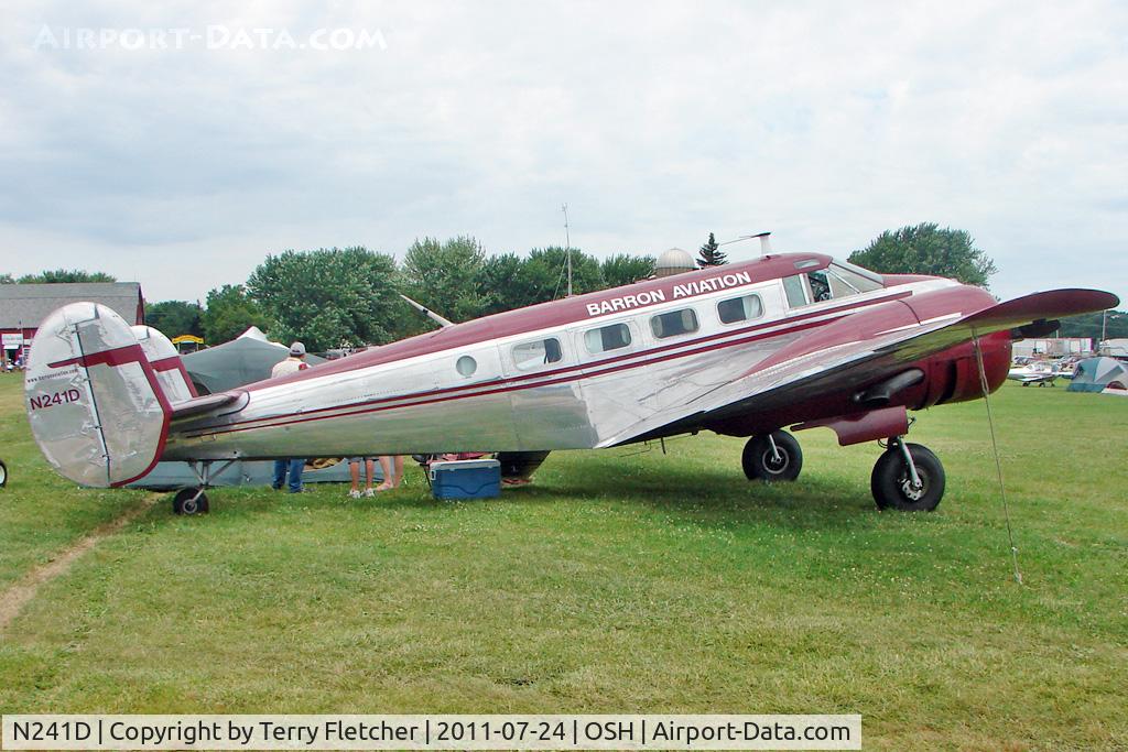 N241D, 1961 Beech C-45H Expeditor C/N AF-850, At 2011 Oshkosh