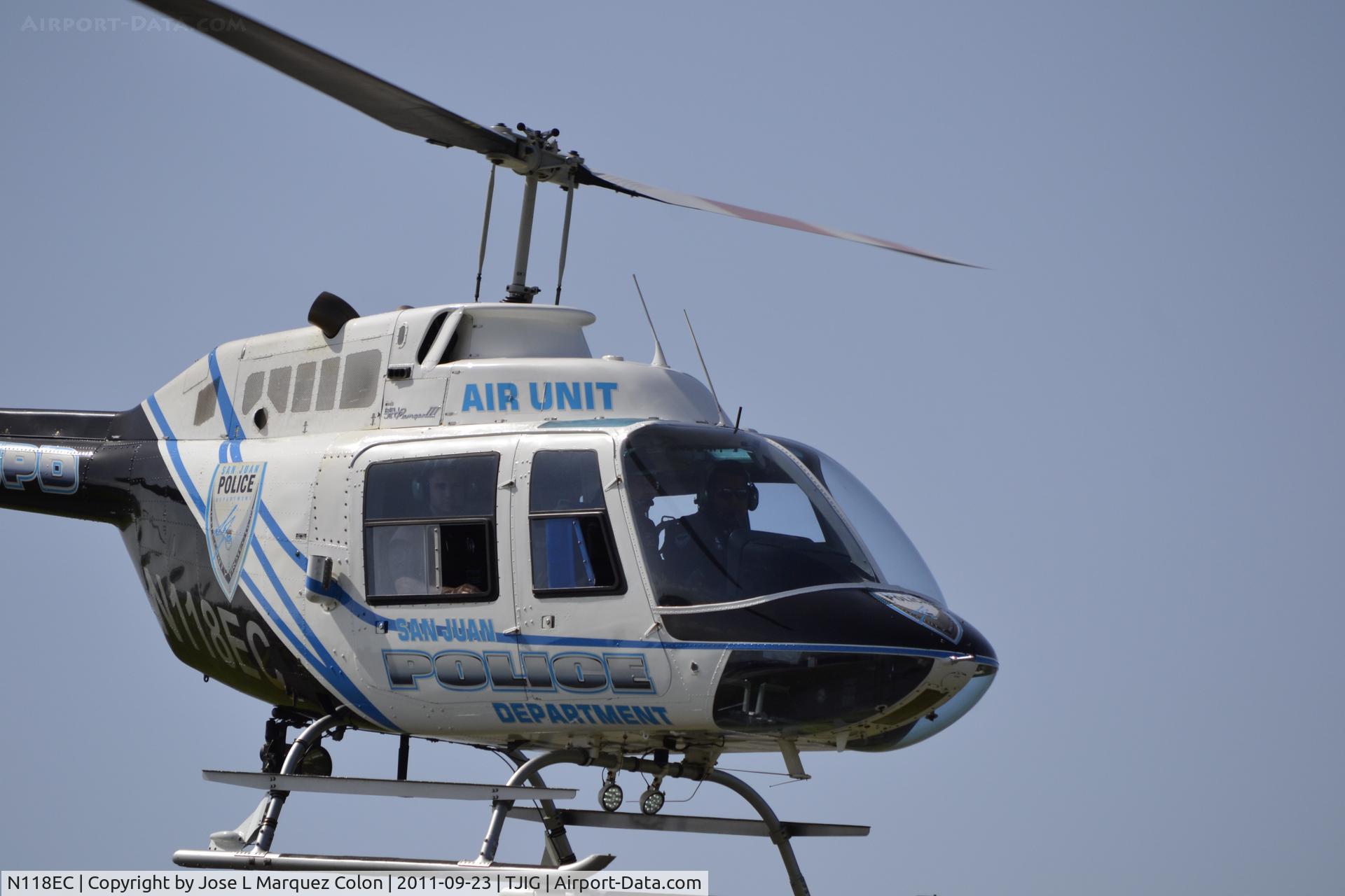 N118EC, 1977 Bell 206B JetRanger III C/N 2218, Helicopter of San Juan Police department