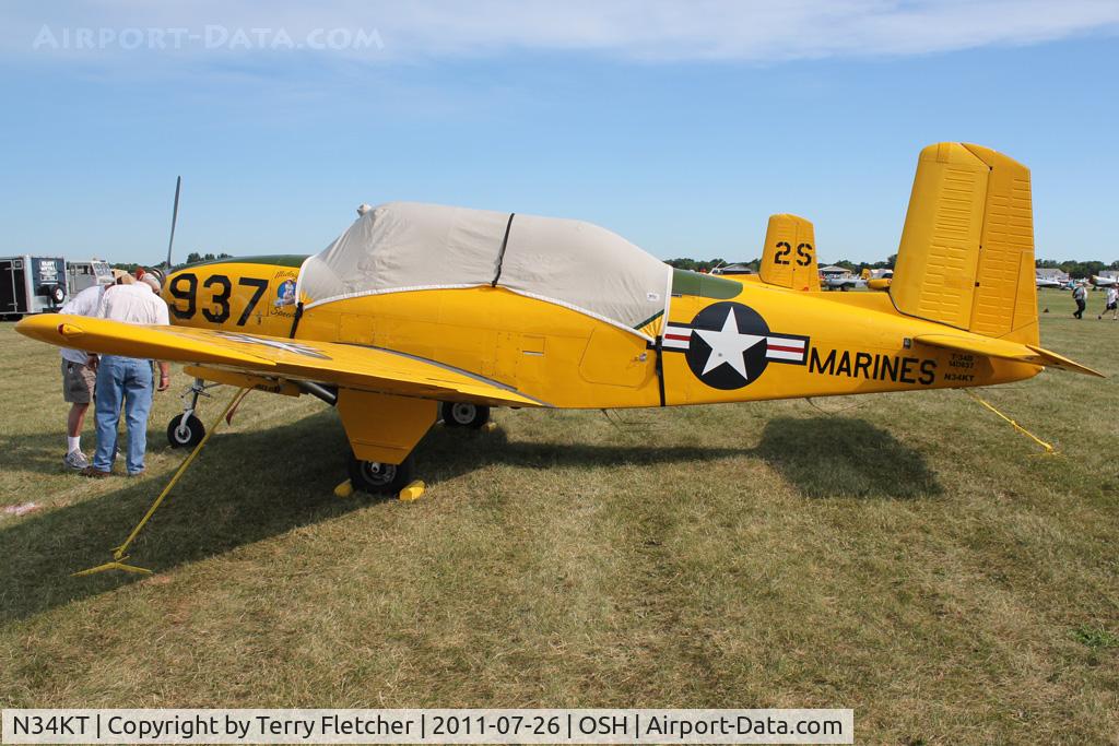 N34KT, 1956 Beech D-45 Mentor C/N BG-271, At 2011 Oshkosh