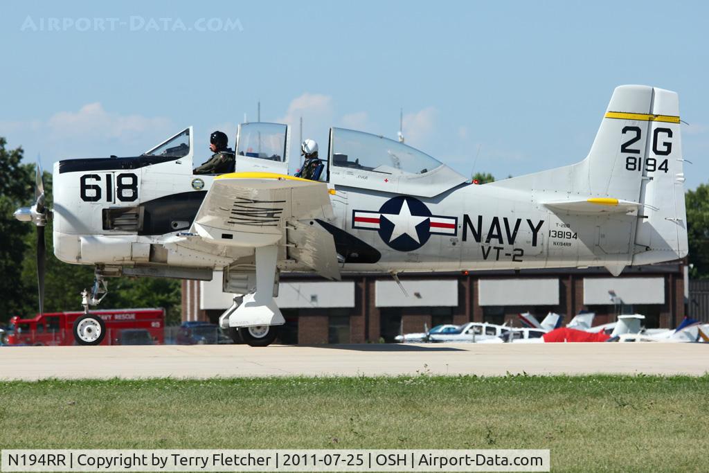 N194RR, North American T-28B Trojan C/N 200-265 (138194), At 2011 Oshkosh