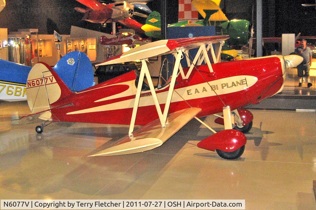 N6077V, 1960 Experimental Aircraft Association A-1 Bi-Plane C/N A1, At Oshkosh Museum