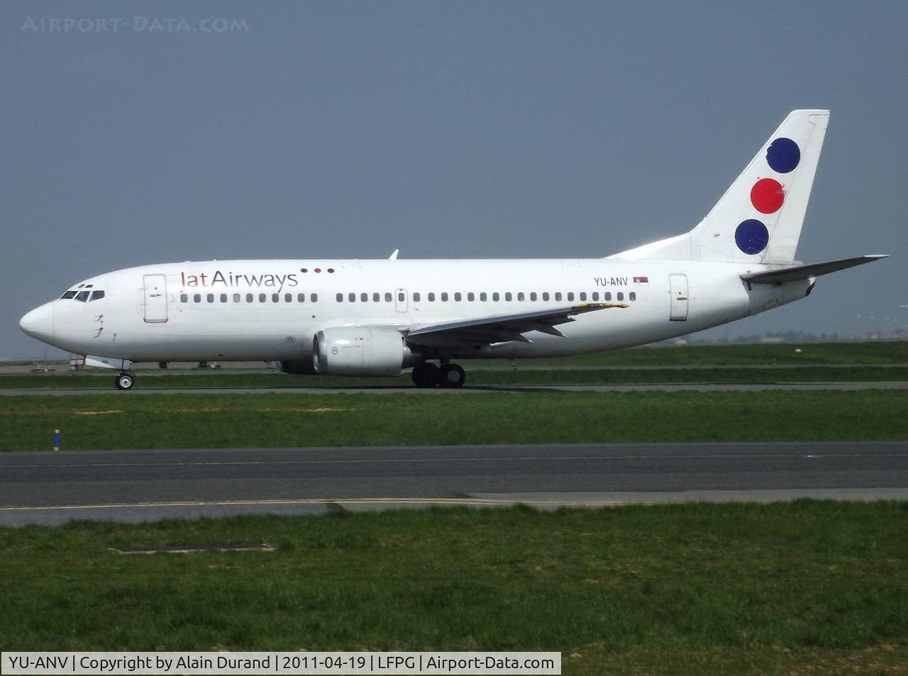 YU-ANV, 1988 Boeing 737-3H9 C/N 24140, In 1988, Jat Airways was still refered as Jugoslavenski Aero Transport, twenty four years later, the airline is alive and kicking after outliving its country of birth !