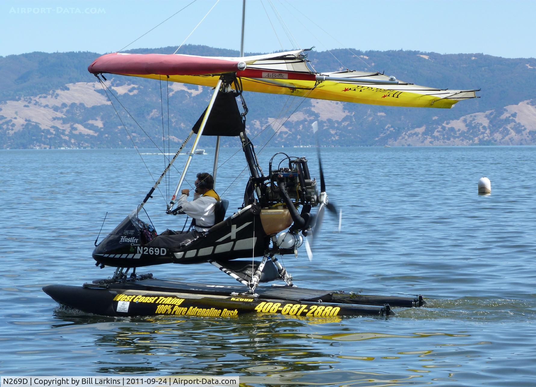 N269D, 2002 Airborne Edge X Classic C/N 582-612, On Clear Lake at Lakeport, CA