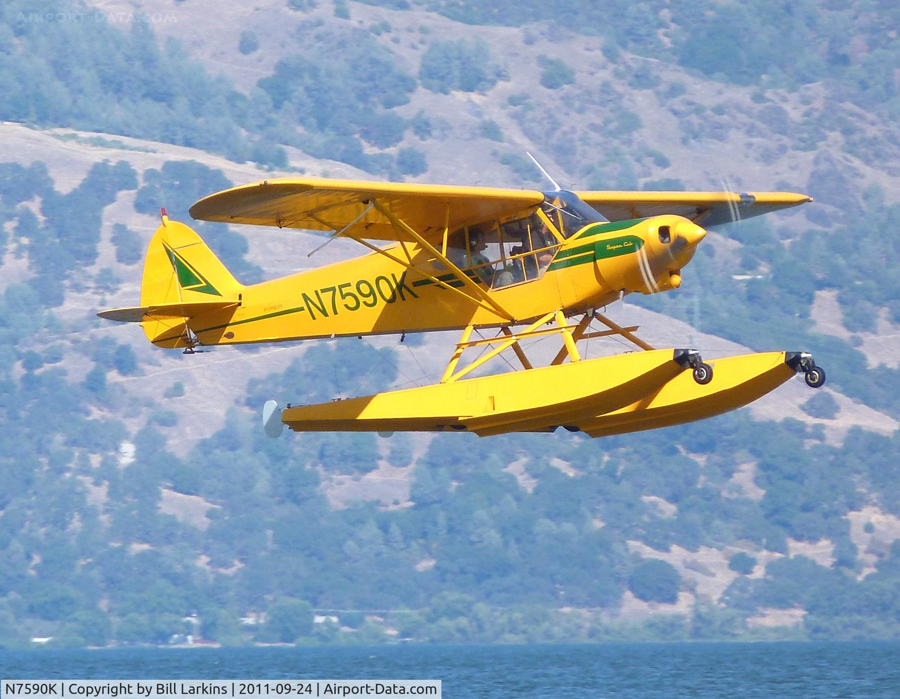 N7590K, 1950 Piper PA-18 C/N 18-307, Clear Lake, CA