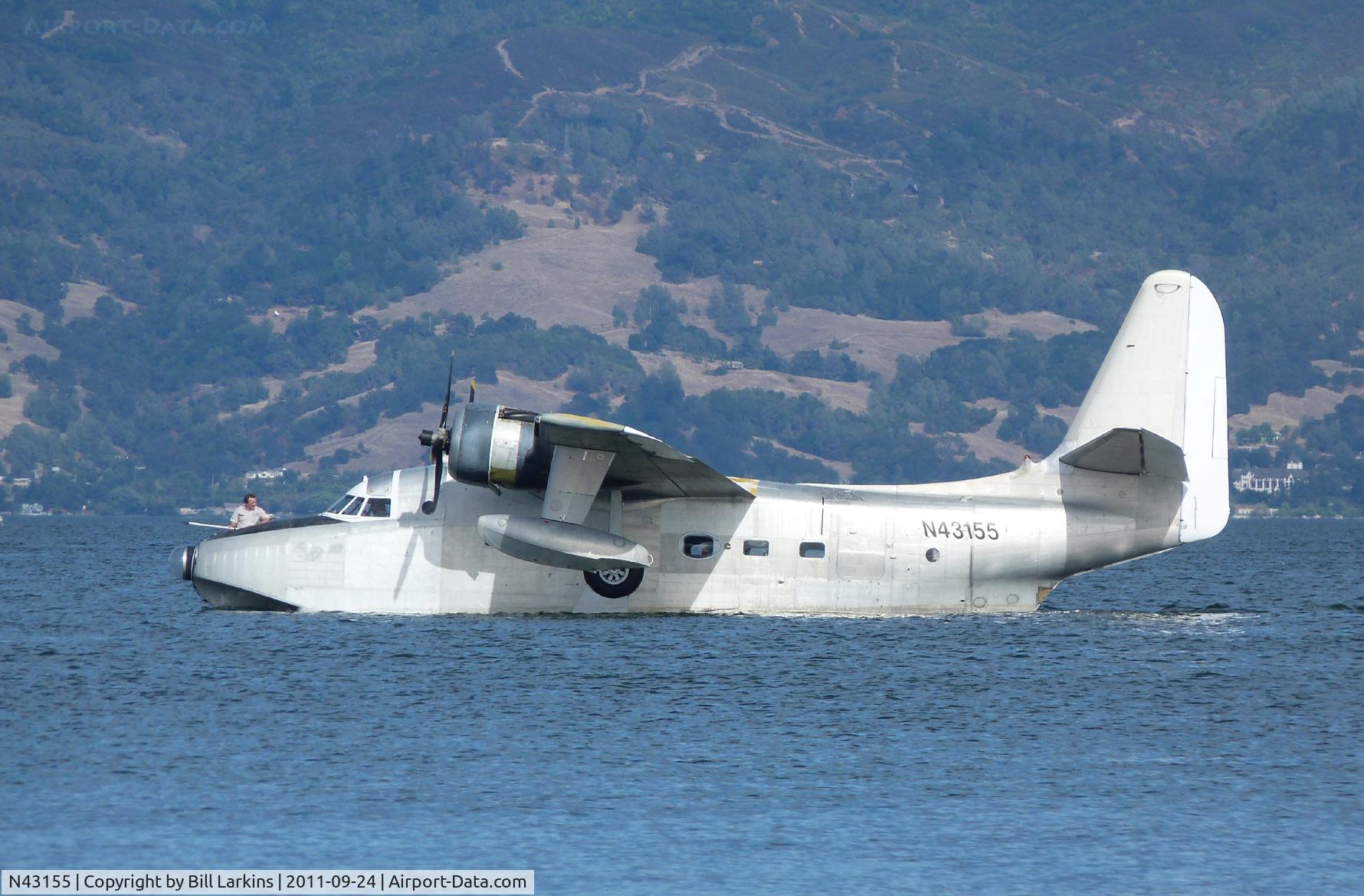 N43155, 1956 Grumman HU-16C (UF-1) Albatross C/N G-423, Clear Lake, CA