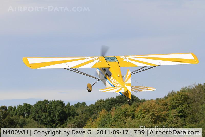 N400WH, 2001 American Champion 8KCAB Super Decathlon C/N 875-2001, Steep climb out of Ellington, CT