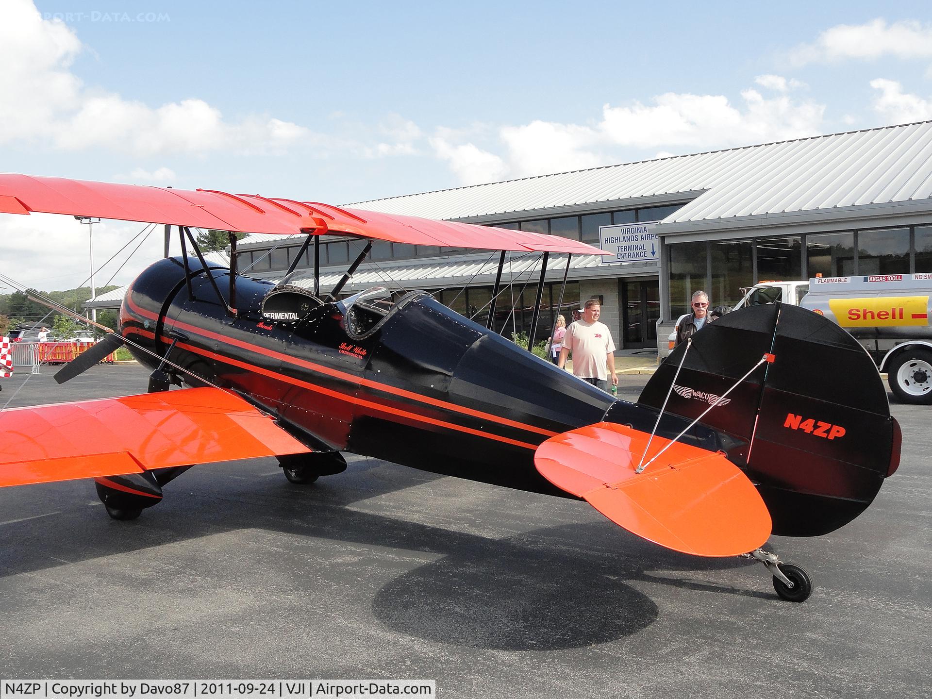 N4ZP, 1992 Nuwaco T-10-S C/N 20, Waco at the 2011 Abingdon, Virginia Kiwanis Club Wings and Wheels Show.