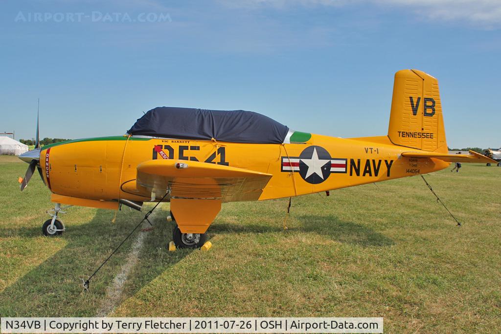 N34VB, Beech T-34A Mentor (45) Mentor C/N BG-361, At 2011 Oshkosh