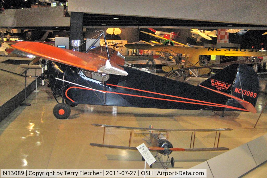 N13089, 1933 Aeronca C-2 C/N A-253, At Oshkosh Museum
