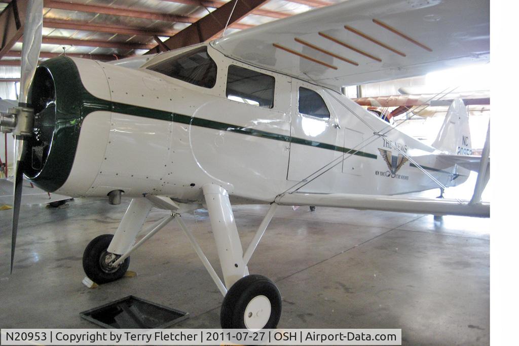 N20953, 1939 Waco ARE C/N 5080, At Oshkosh Museum