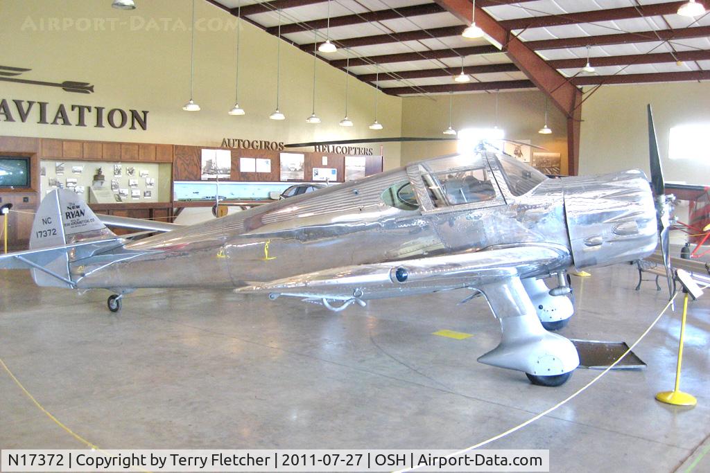 N17372, 1937 Ryan Aeronautical SCW-145 C/N 201, At Oshkosh Museum
