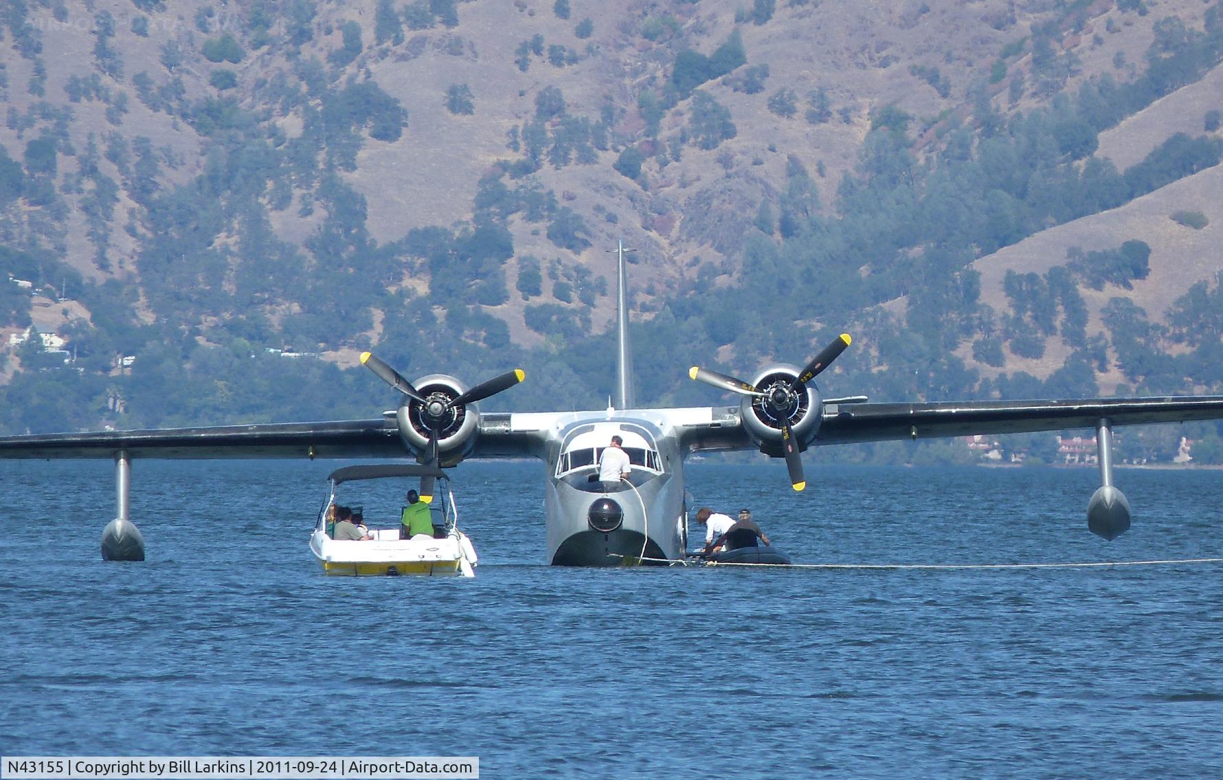 N43155, 1956 Grumman HU-16C (UF-1) Albatross C/N G-423, Clear Lake, CA