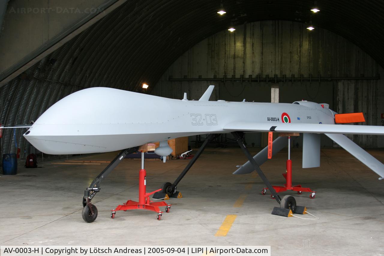 AV-0003-H, General Atomics RQ-1B Predator C/N Not found AV-0003-H, UAV (Unmanned Air Vehicle)