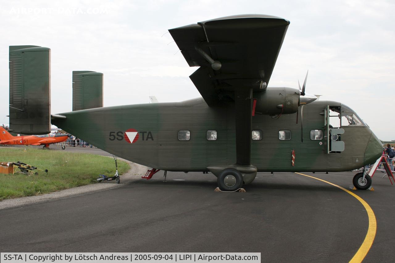 5S-TA, Short SC-7 Skyvan 3M-400 C/N SH.1855, Rivolto A/B