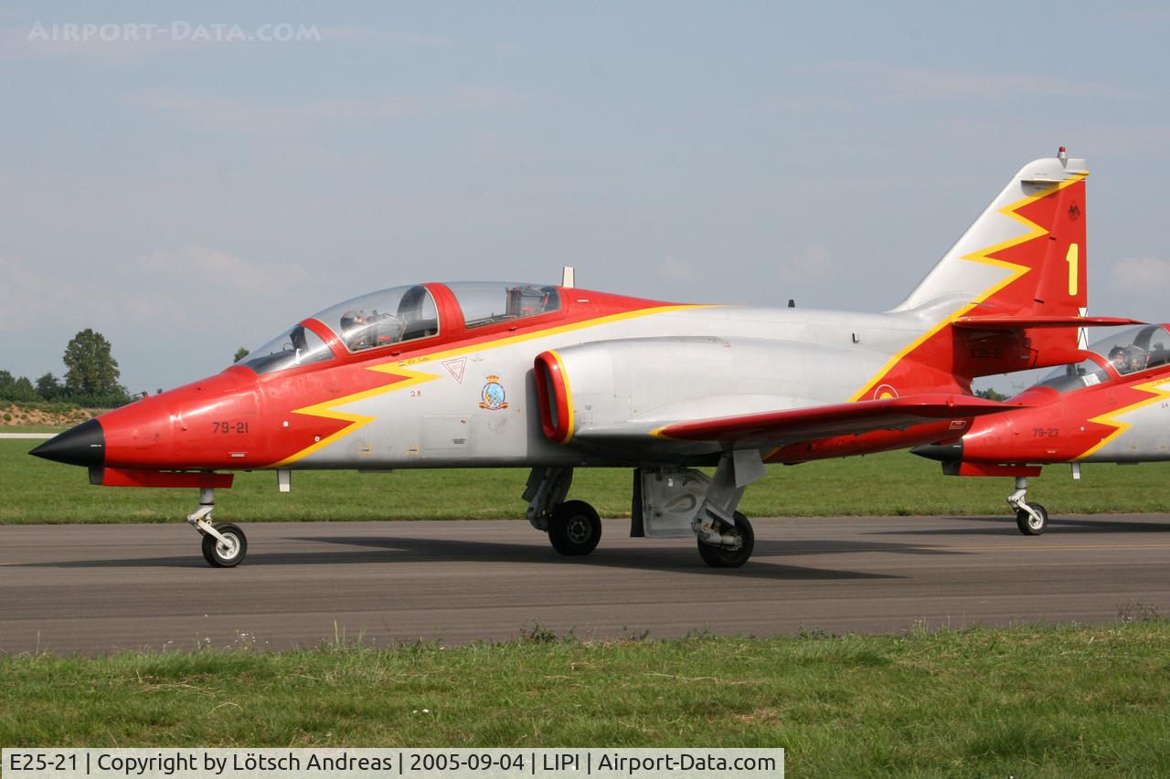 E25-21, CASA C-101EB Aviojet C/N EB01-21-021, Patrulla Aguila