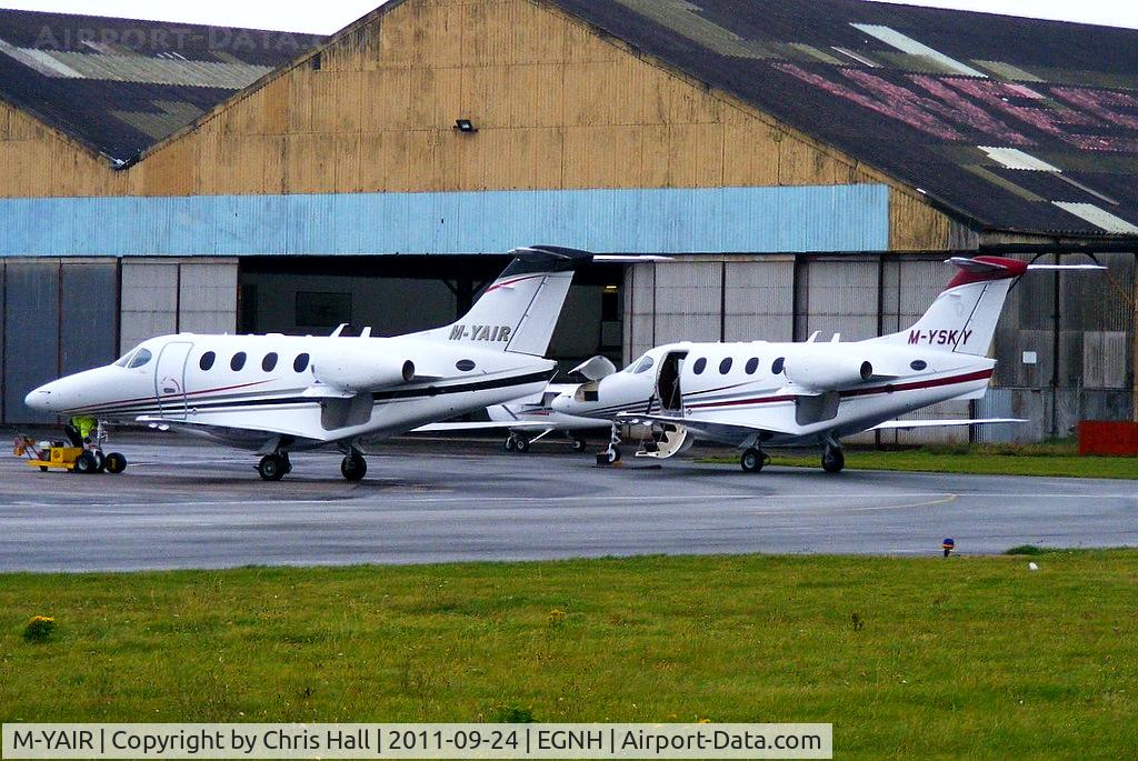M-YAIR, 2005 Raytheon 390 Premier 1 C/N RB-146, along side M-YSKY