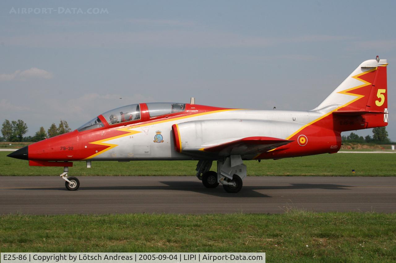 E25-86, CASA C-101EB Aviojet C/N EB01-86-097, Patrulla Aguila