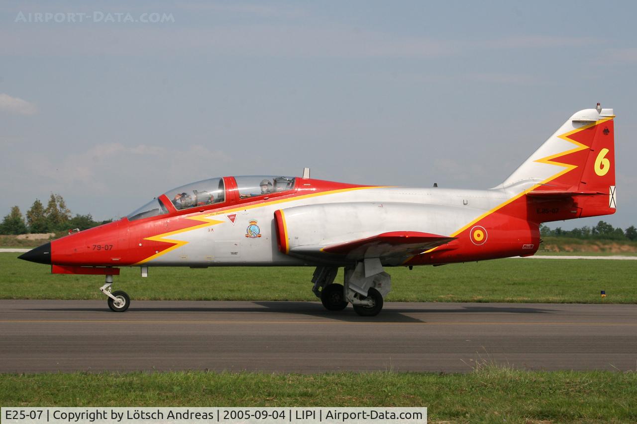 E25-07, CASA C-101EB Aviojet C/N EB01-07-007, Patrulla Aguila