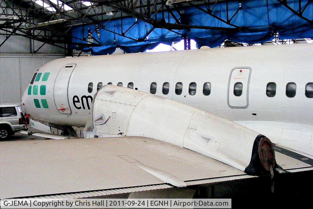 G-JEMA, 1990 British Aerospace ATP C/N 2028, former Emerald Airways ATP in storage at Blackpool Airport