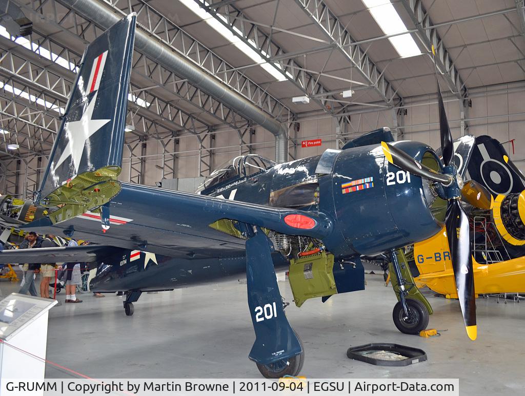 G-RUMM, 1948 Grumman F8F-2 (G58) Bearcat C/N D.1088, SHOT AT DUXFORD
