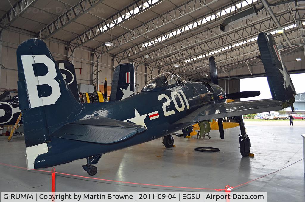 G-RUMM, 1948 Grumman F8F-2 (G58) Bearcat C/N D.1088, SHOT AT DUXFORD