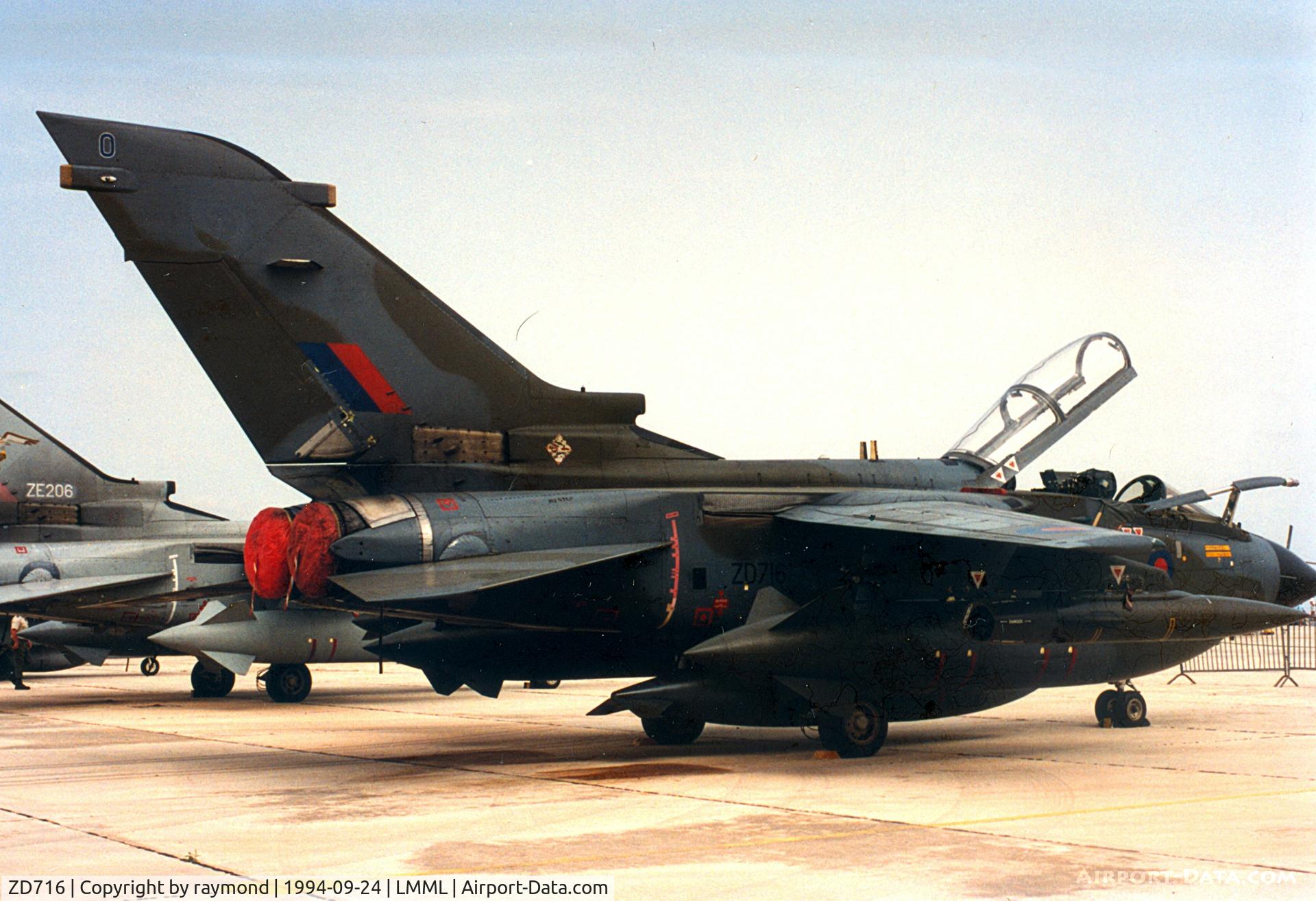 ZD716, 1984 Panavia Tornado GR.1 C/N 341/BS117/3157, Tornado ZD716/O SAOUE RAF