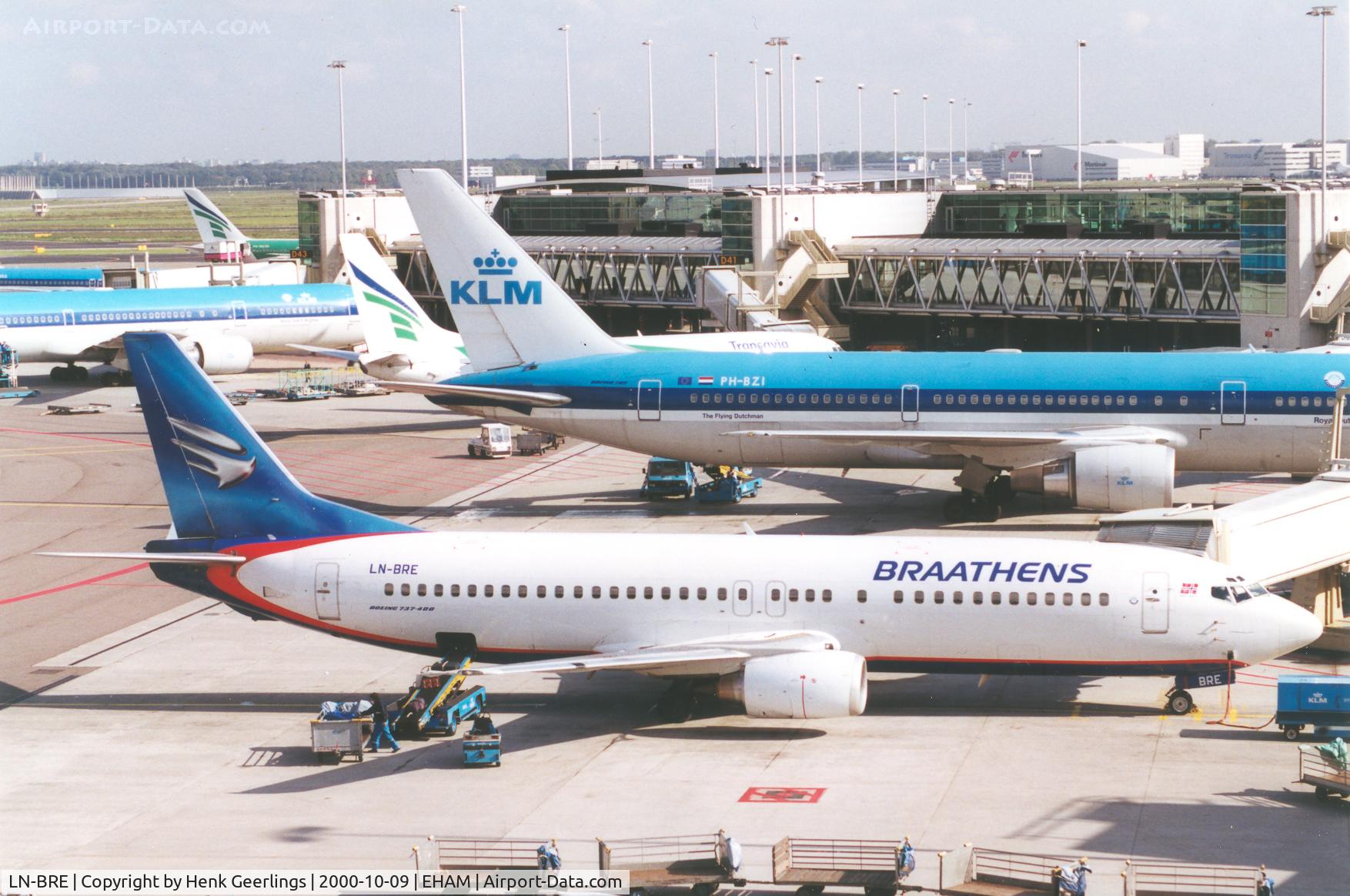LN-BRE, 1990 Boeing 737-405 C/N 24643, Braathens