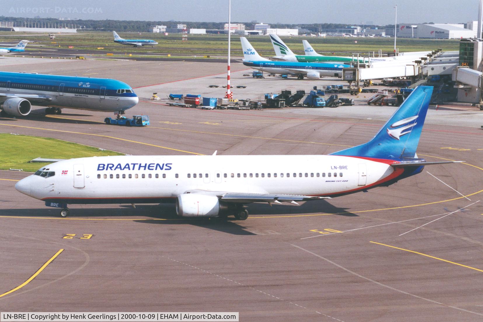LN-BRE, 1990 Boeing 737-405 C/N 24643, Braathens