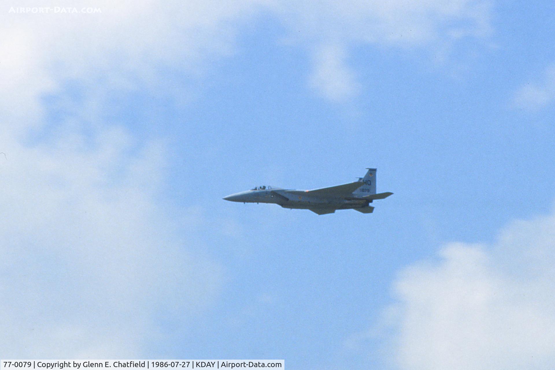 77-0079, 1977 McDonnell Douglas F-15A Eagle C/N 0356/A291, Air show pass