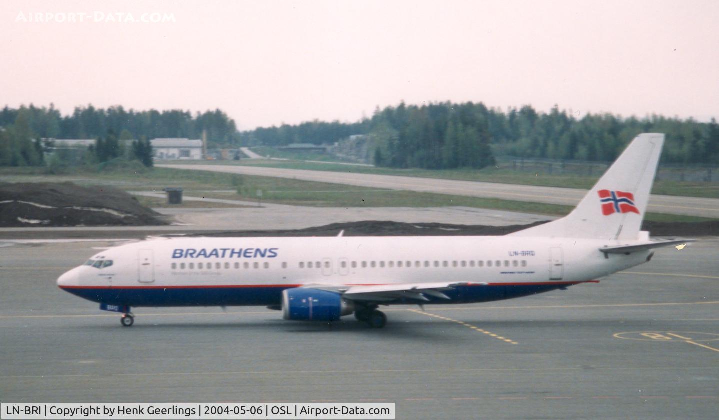 LN-BRI, 1990 Boeing 737-405 C/N 24644, Braathens