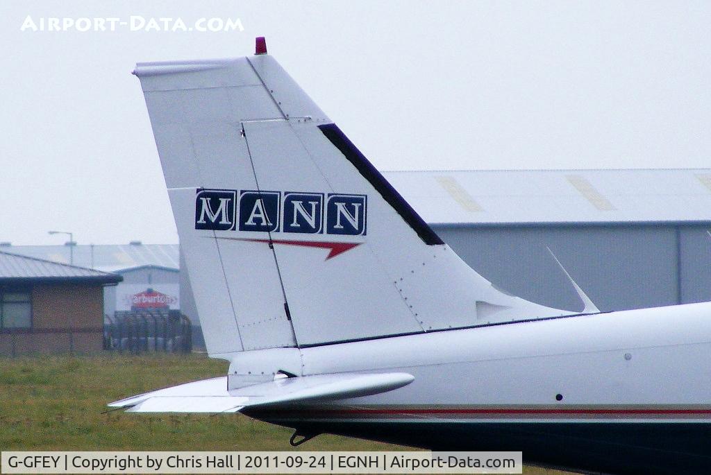 G-GFEY, 1978 Piper PA-34-200T Seneca II C/N 34-7870343, owned by Equity Air Charter but still in MANN Air colours