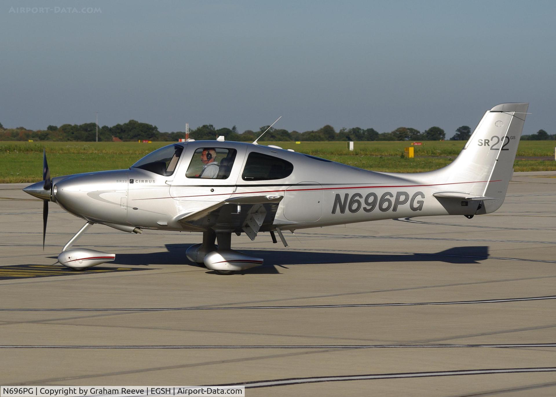 N696PG, Cirrus SR22 GS C/N 3606, About to depart.