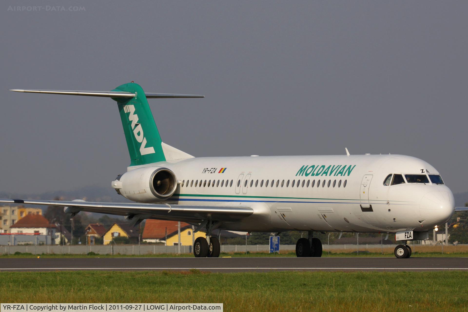 YR-FZA, 1992 Fokker 100 (F-28-0100) C/N 11395, .....