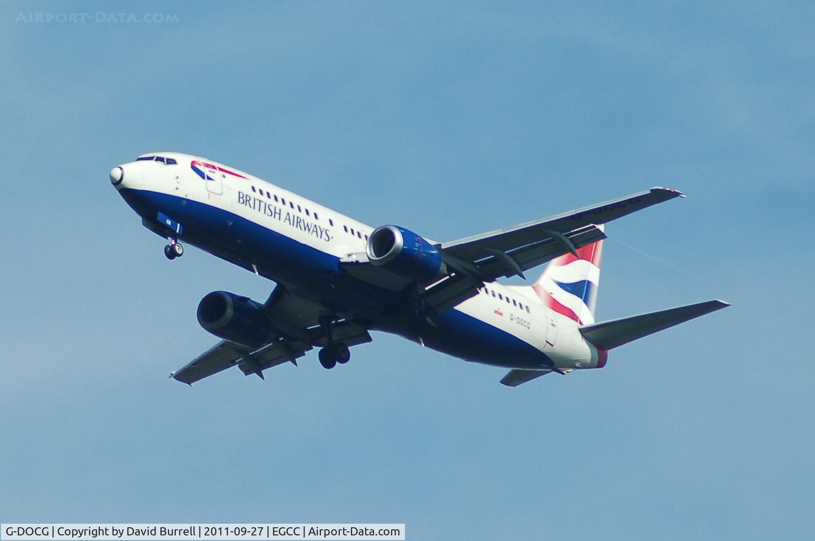 G-DOCG, 1991 Boeing 737-436 C/N 25408, British Airways Boeing 737 on approach to Mancheser Airport