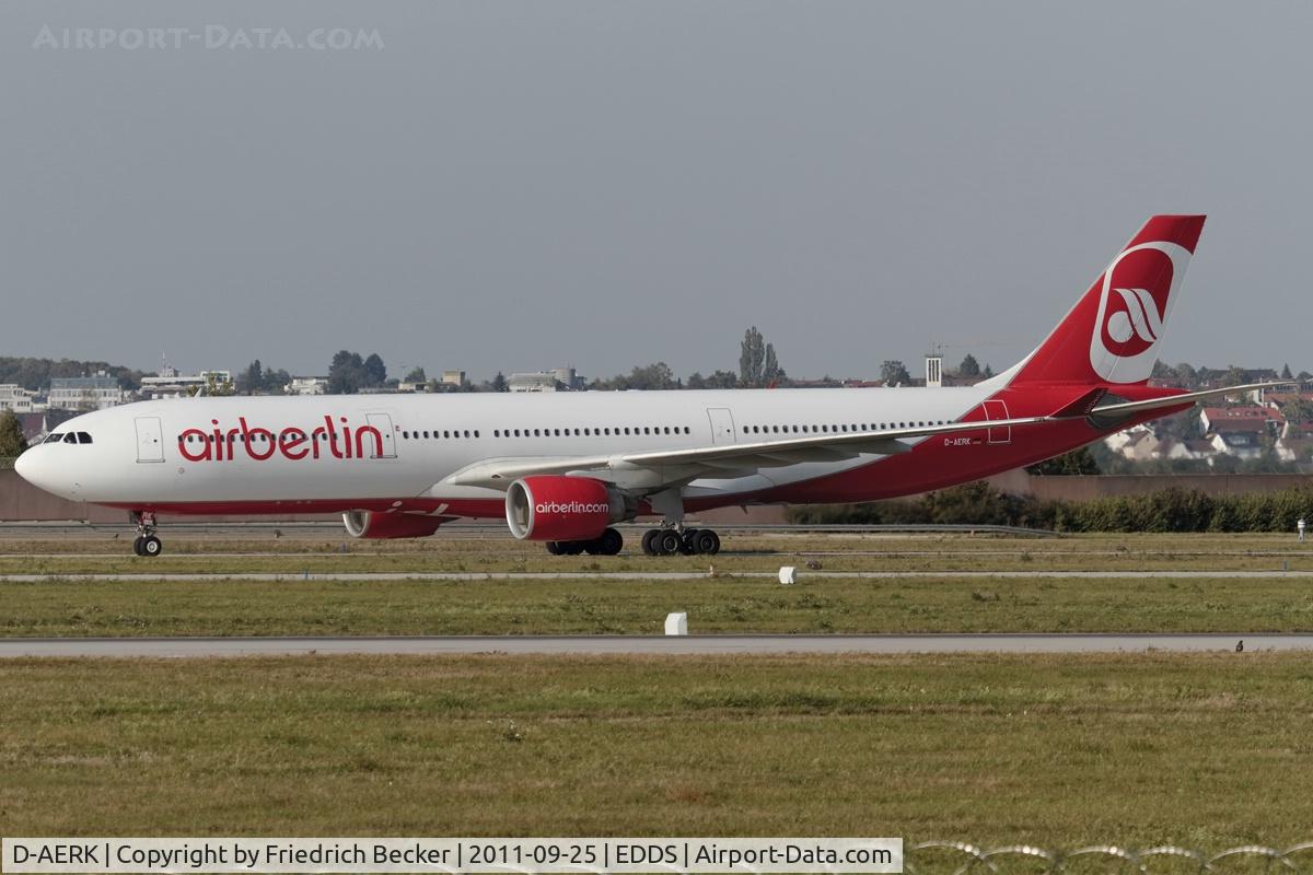 D-AERK, 1996 Airbus A330-322 C/N 120, taxying to the gate