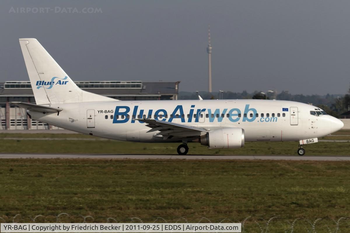 YR-BAG, 1990 Boeing 737-5L9 C/N 24778, departure via RW07
