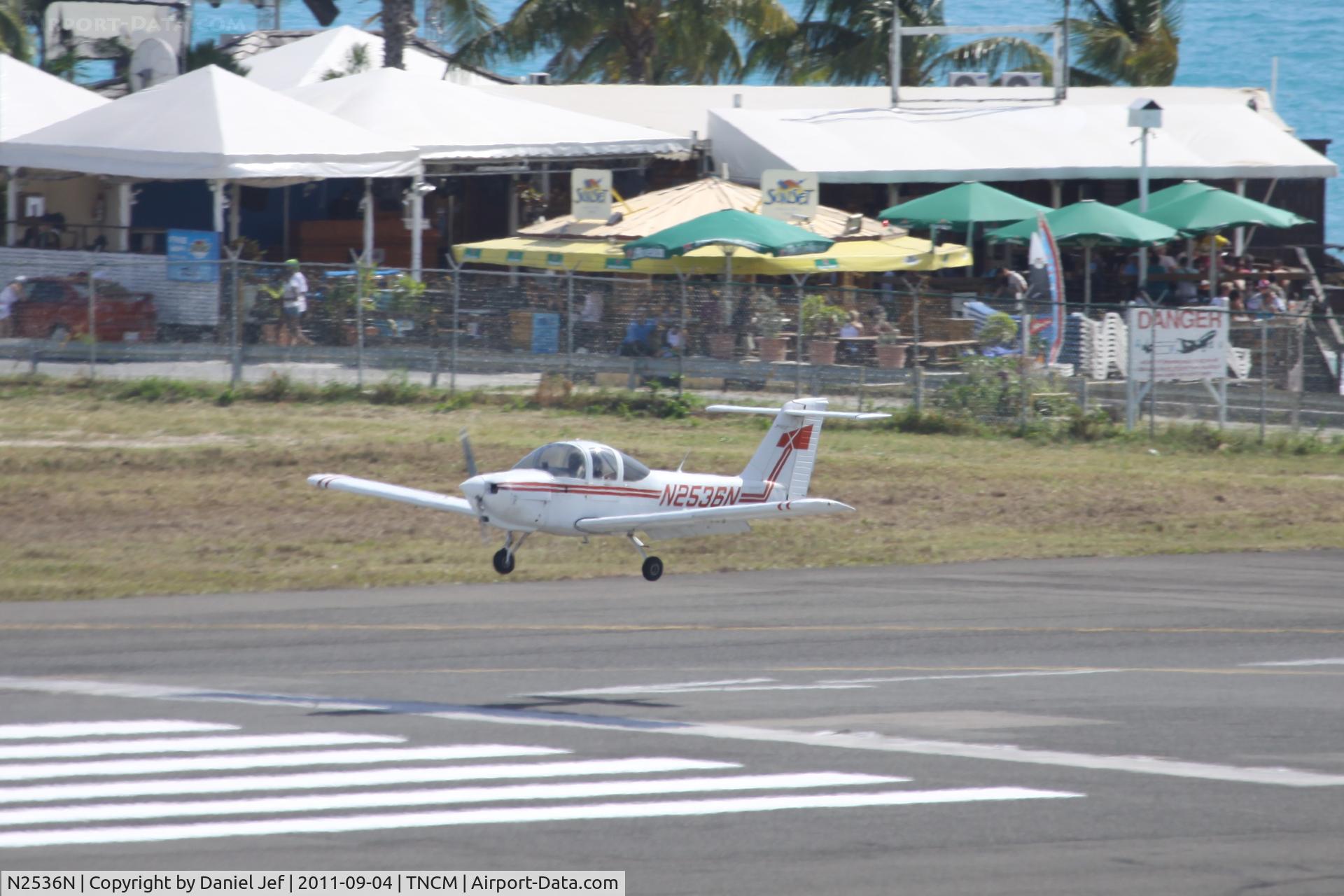 N2536N, 1979 Piper PA-38-112 Tomahawk C/N 38-79A0905, N2536N landing at TNCM