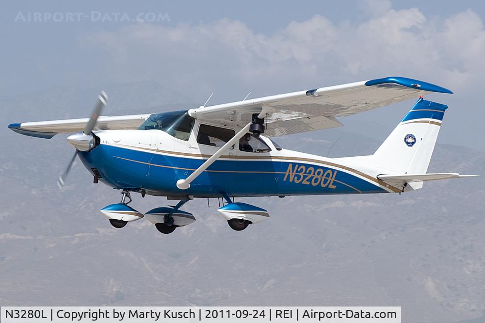 N3280L, 1967 Cessna 172H C/N 17256180, Air 10 returning from patrol.