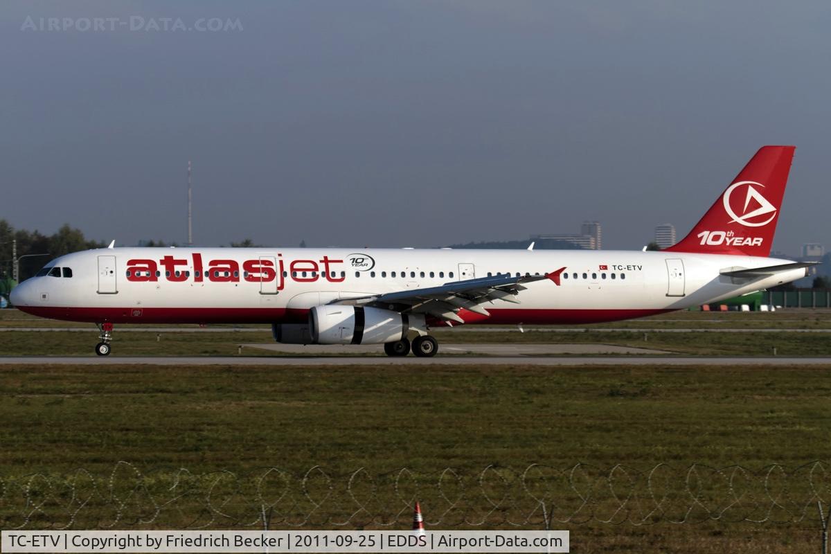 TC-ETV, 2003 Airbus A321-231 C/N 1950, decelerating after touchdown