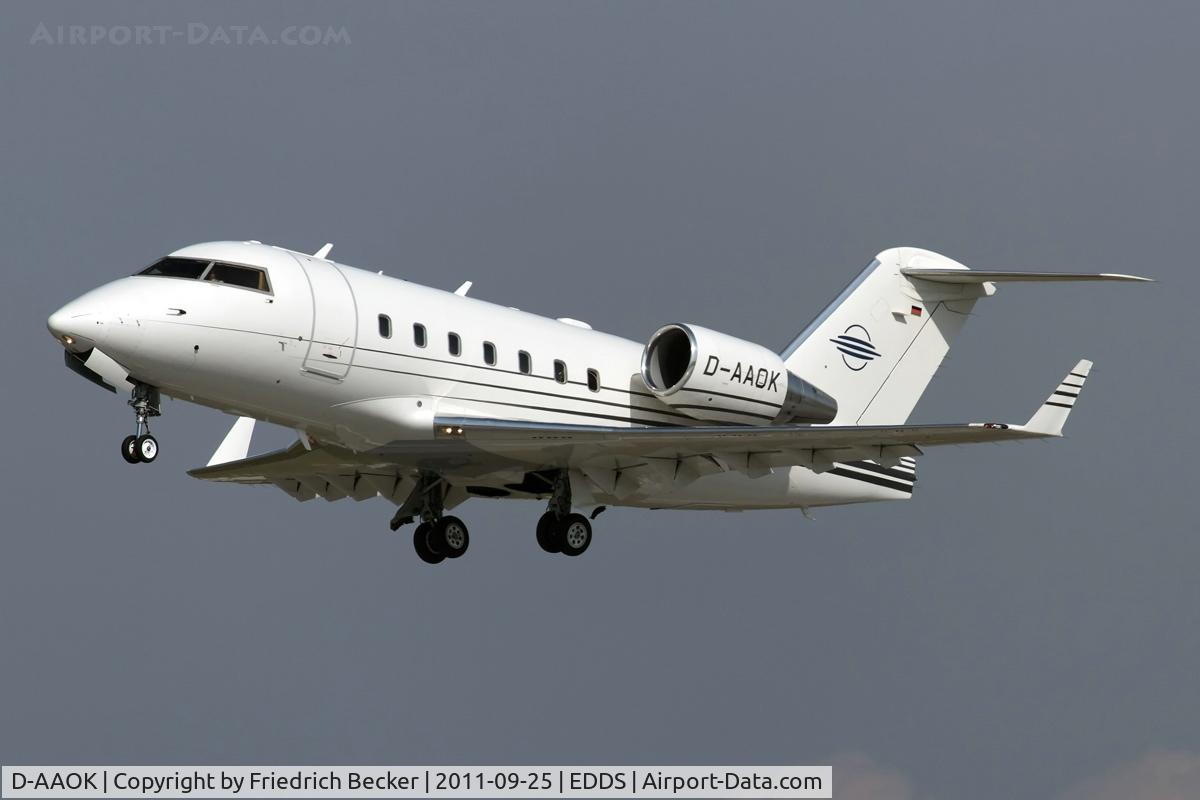D-AAOK, 2004 Bombardier Challenger 604 (CL-600-2B16) C/N 5585, departure via RW25