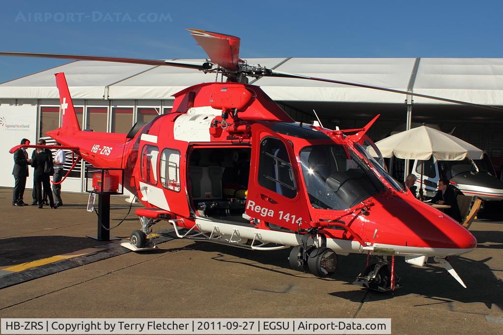 HB-ZRS, AgustaWestland AW-109SP GrandNew C/N 22202, Displayed at 2011 Helitech at Duxford