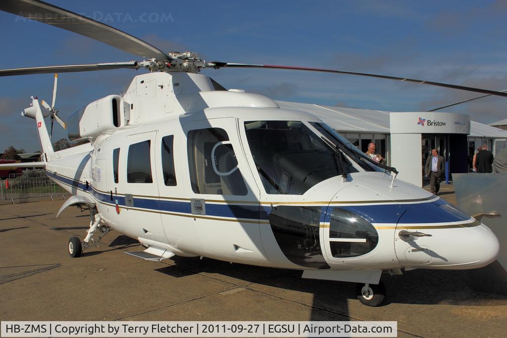 HB-ZMS, 1995 Sikorsky S-76B C/N 760430, At 2011 Helitech at Duxford