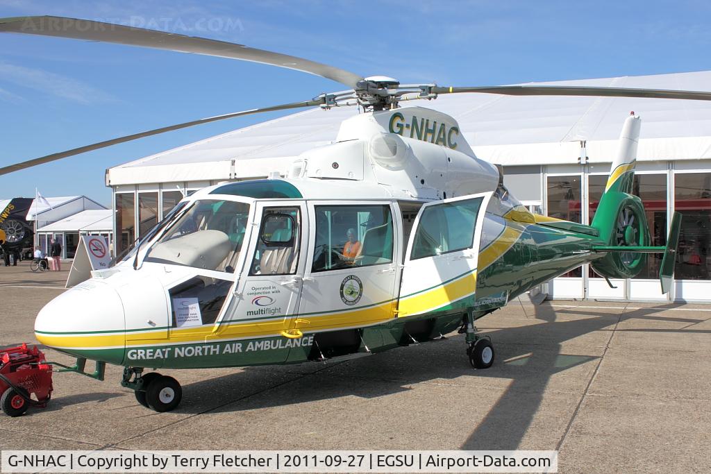 G-NHAC, 1996 Eurocopter AS-365N-2 Dauphin 2 C/N 6497, At 2011 Helitech at Duxford