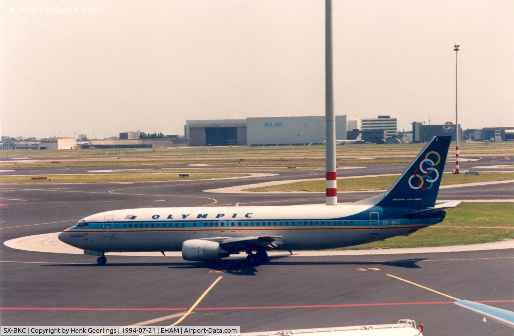 SX-BKC, 1991 Boeing 737-484 C/N 25361, Olympic