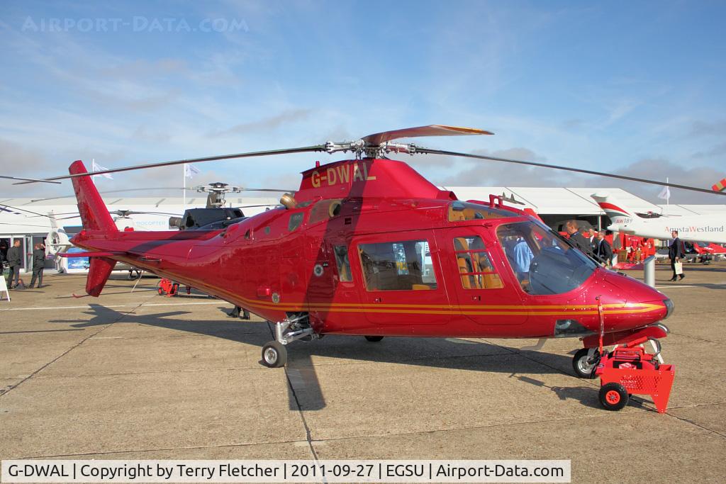 G-DWAL, 1984 Agusta A109A II C/N 7265, At 2011 Helitech at Duxford